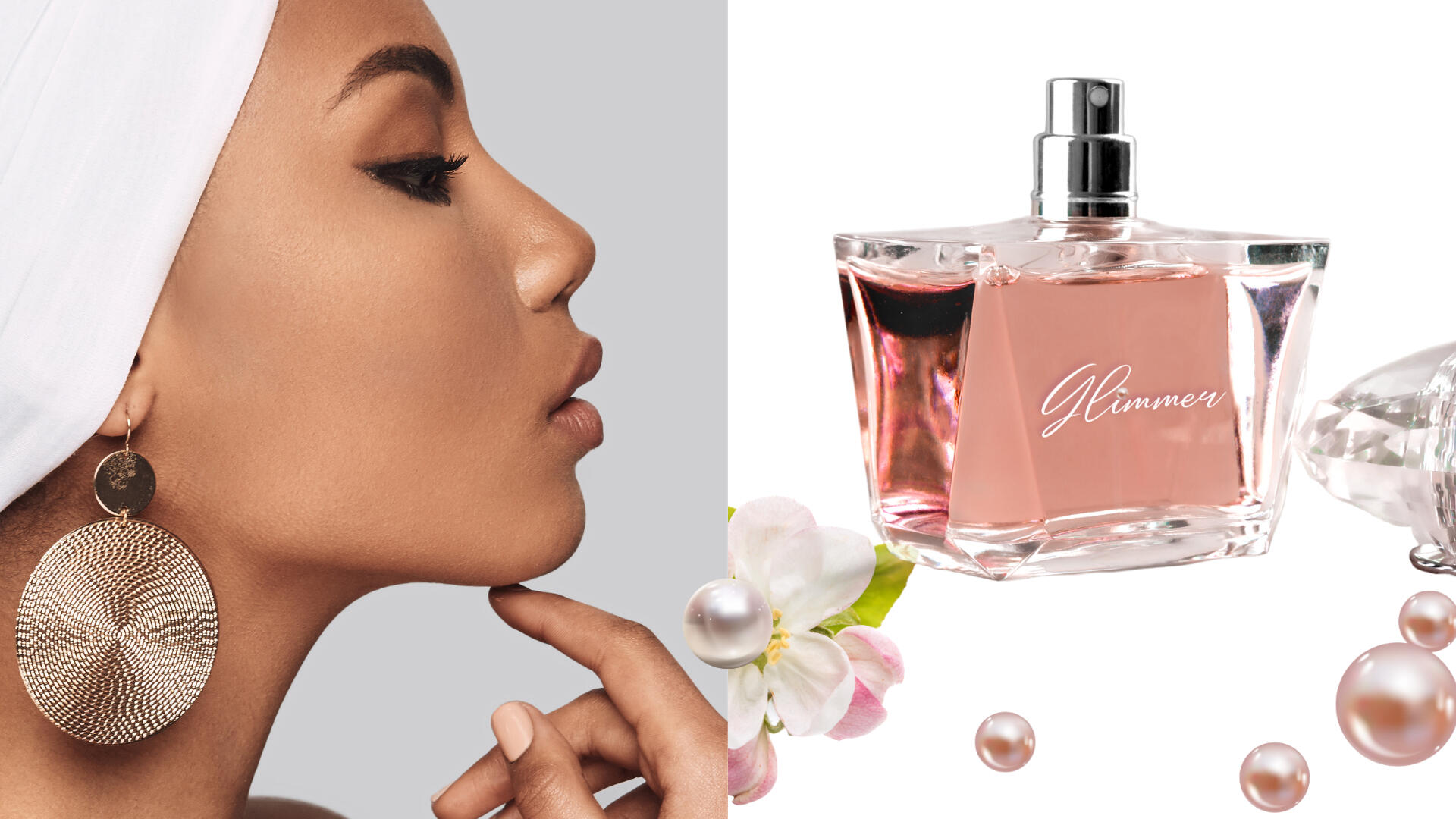 Brand & Fragrance Concept Invention (non AI), Design Layout (non AI), Stock Photos Selection & Graphic Elements (non AI).