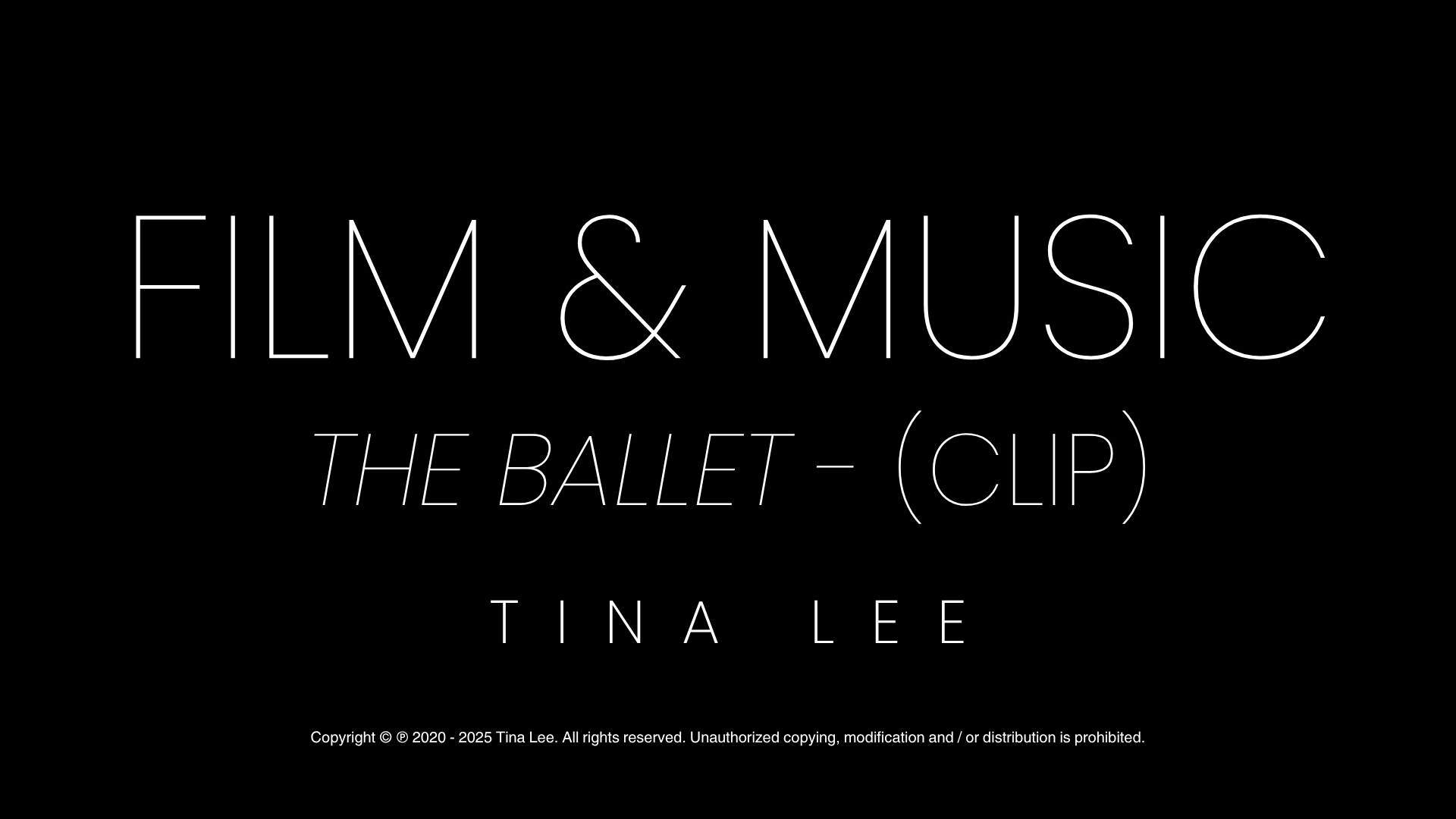 The Ballet - Clip
